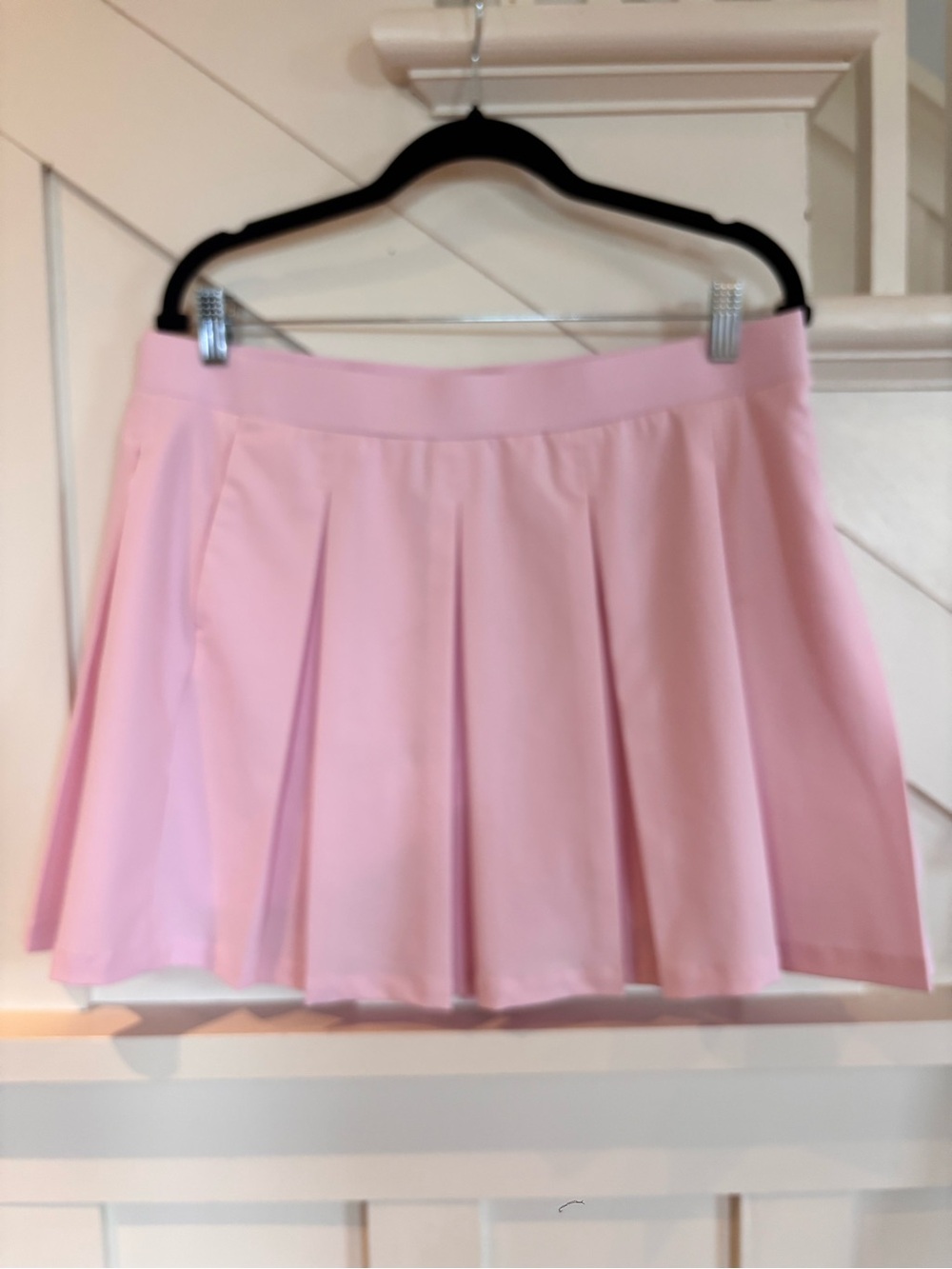 Women's Pink Pleated golf skirt large